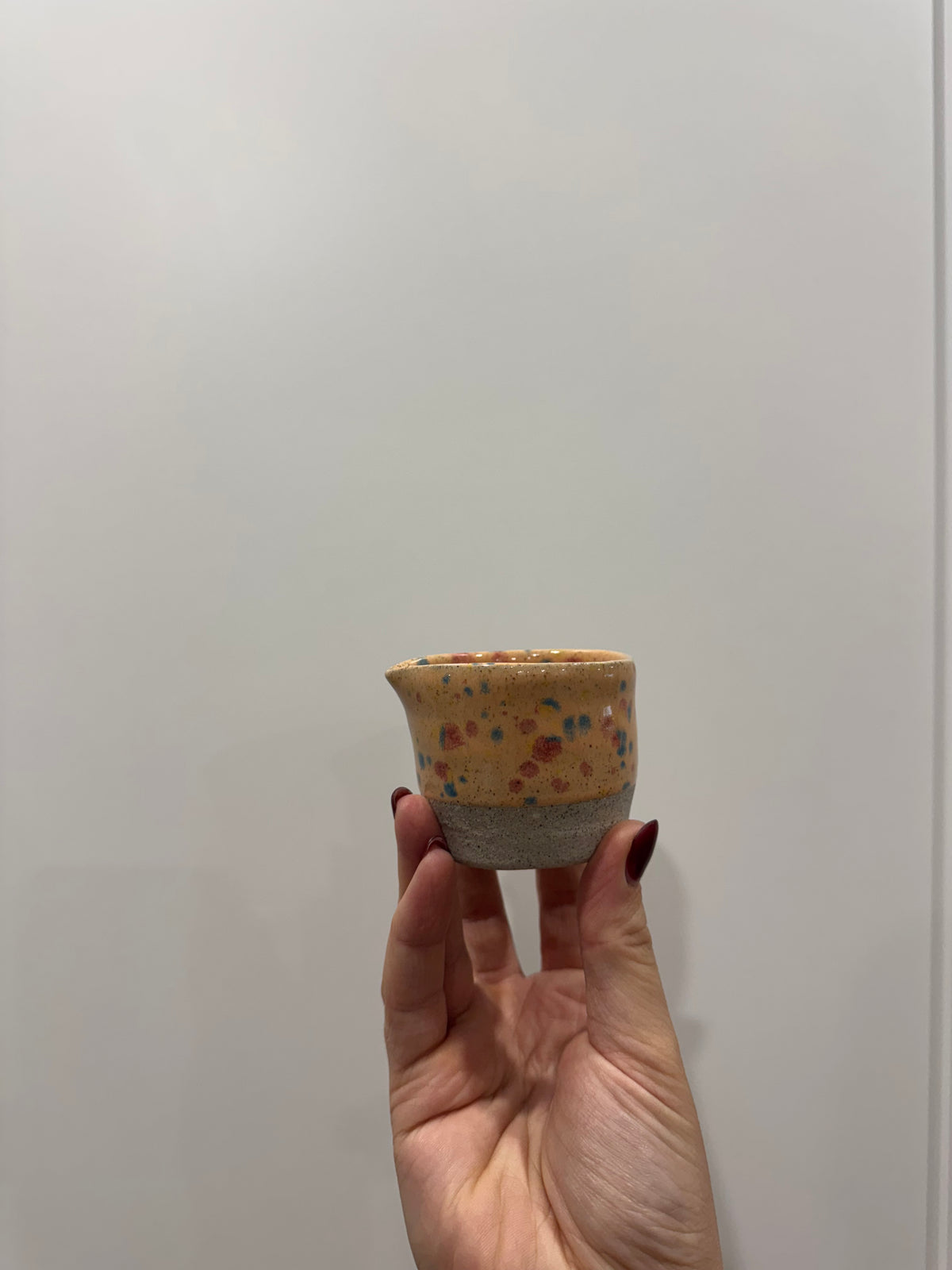 peach espresso cup