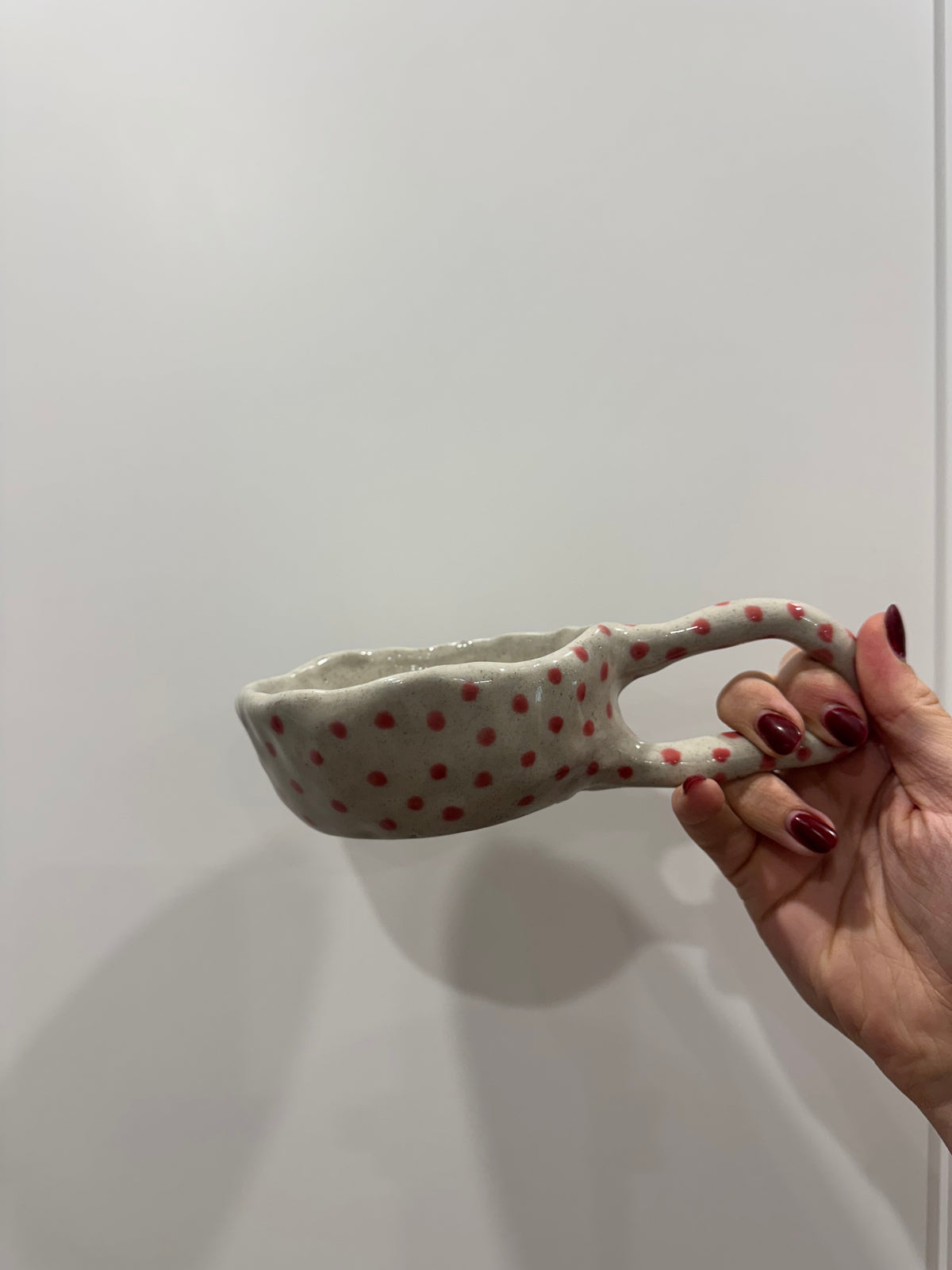 polka dot mug