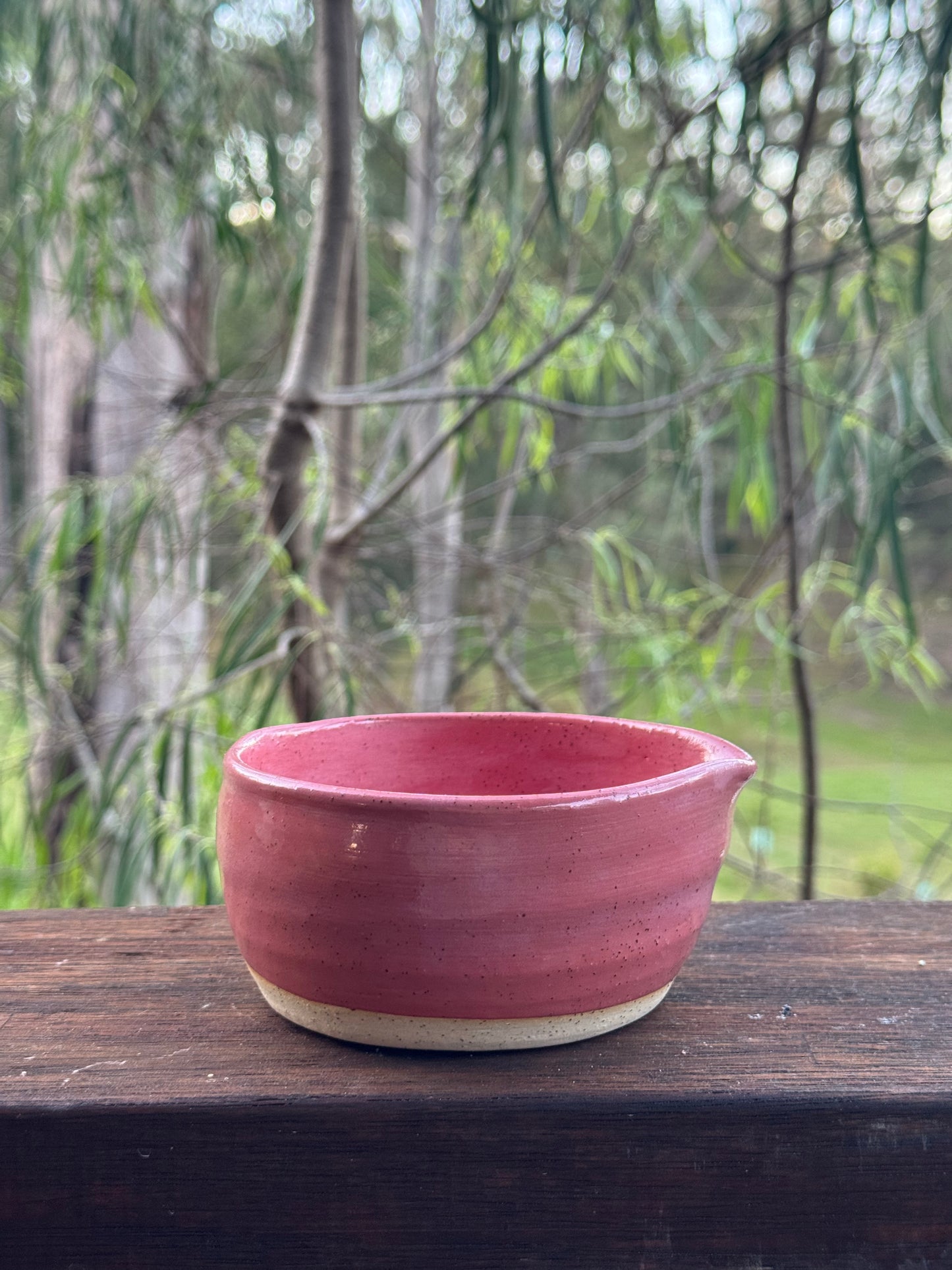 raspberry matcha bowl